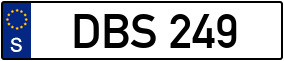 Trailer License Plate